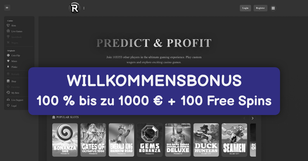 Rivox Casino welcome bonus