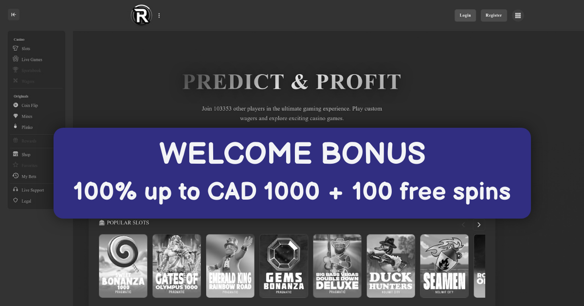 Rivox Casino welcome bonus